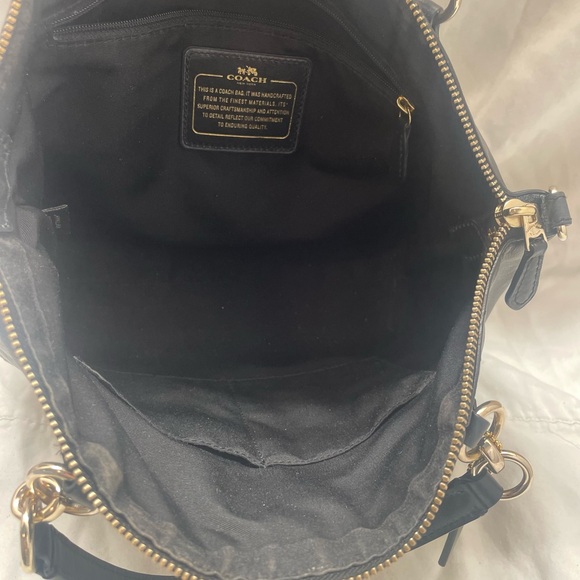 Coach  Rare Black Studded Kelsey Calf Leather Satchel - Picture 4 of 11